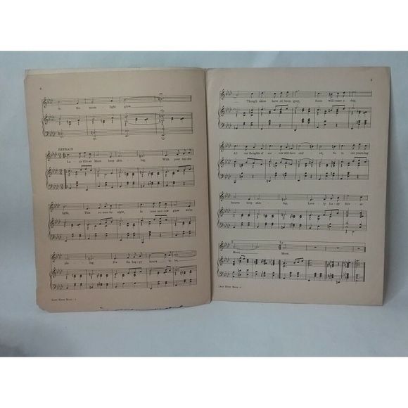 Vintage 1932 Lazy River Moon Harrison Taylor Piano Sheet Music Cover Art - Picture 5 of 9